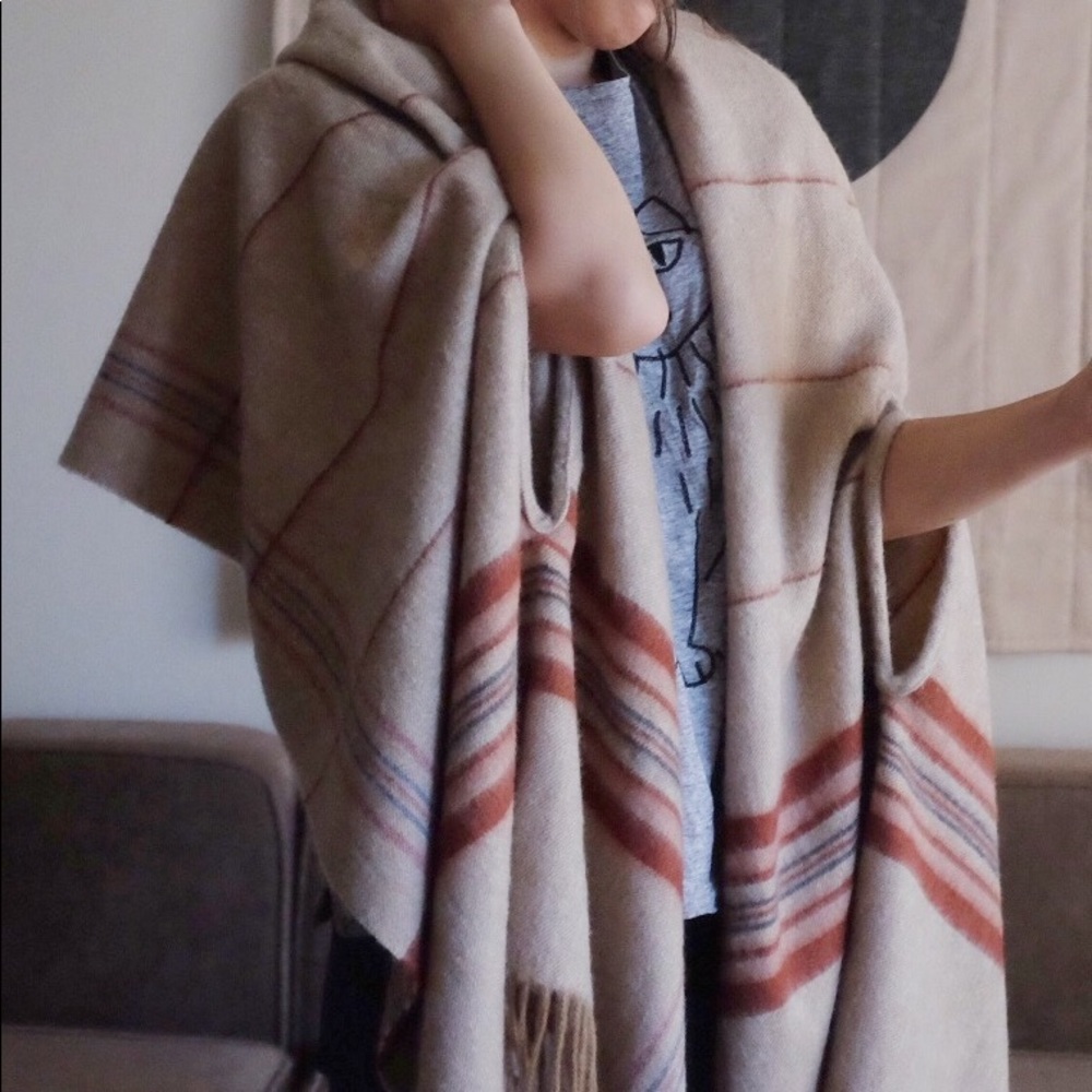 Madewell Plaid Cape Scarf